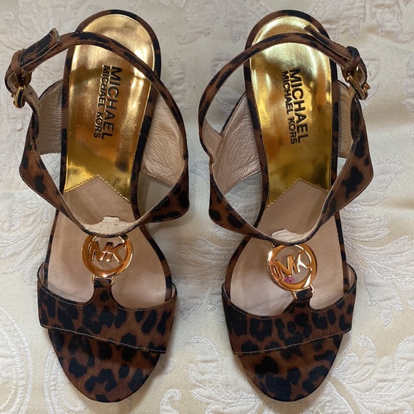 Michael Michael Kors leopard print high heel sandals - Picture 3 of 12